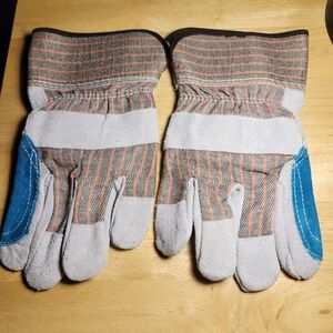 6 Pr Of Heavy-Duty Double Palm Leather Work Gloves – Shoulder Split